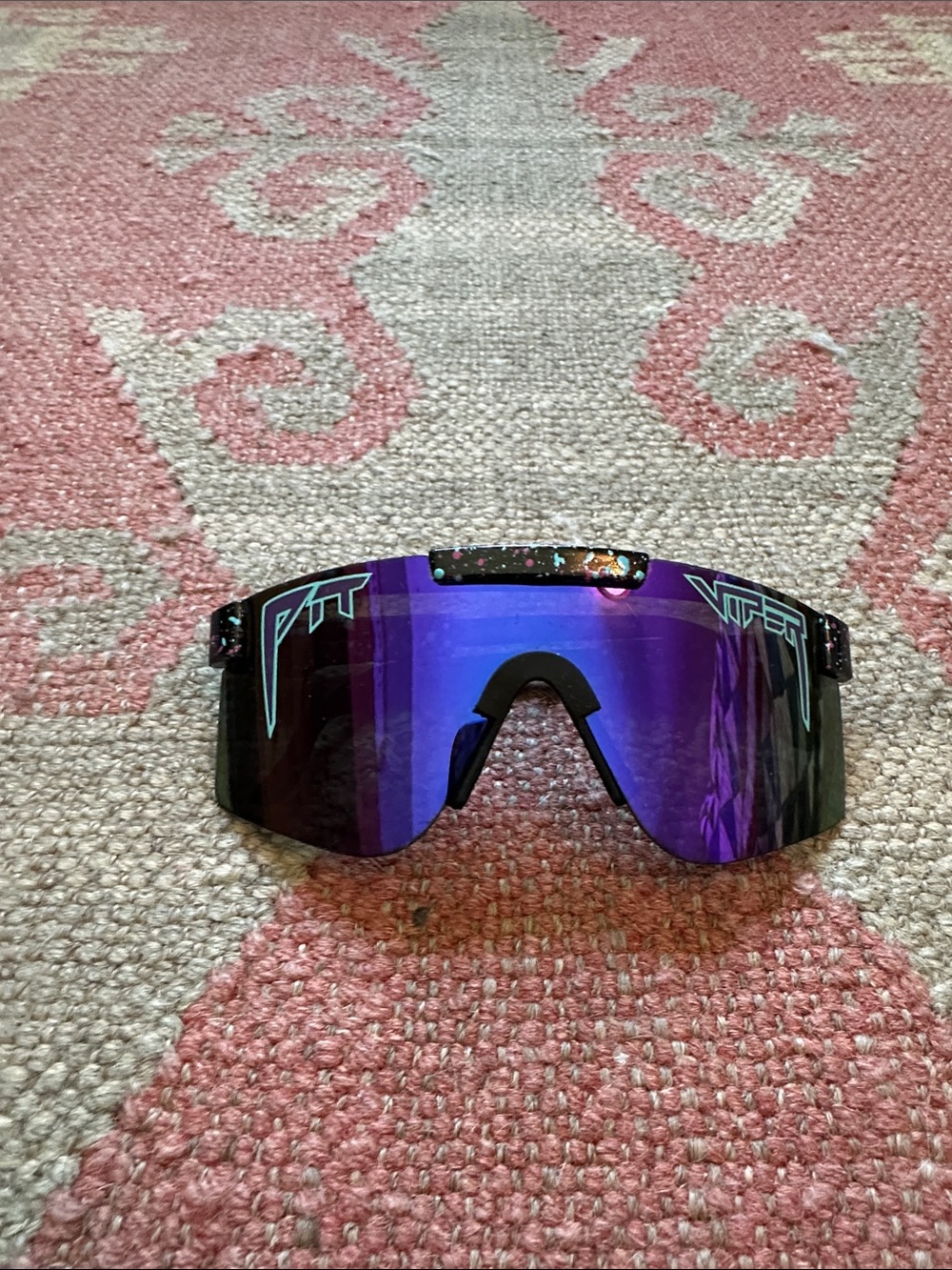 Mirrored Purple pit viper sunglasses
